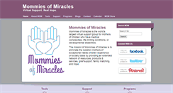 Desktop Screenshot of mommiesofmiracles.com